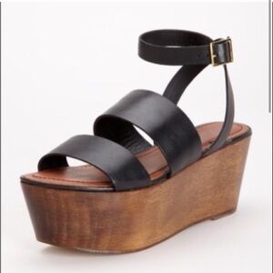 Elizabeth and James Bax leather platform sandal